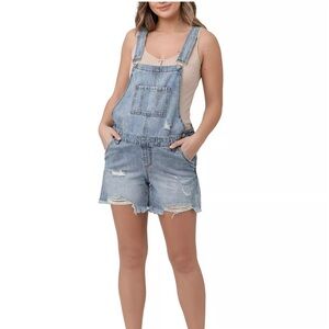 Ripe Maternity Denim Shortalls XS